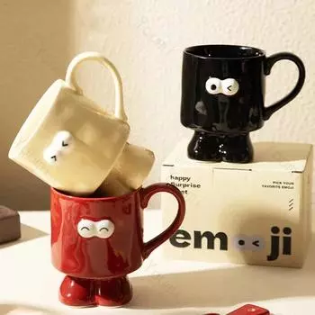 Halloween Creative Cute Ceramic Mug Home Breakfast Couple Water Cups High End Office Coffee Cup Modern Style Exquisite Tableware 398ml
