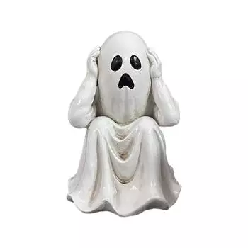 Halloween Creative Ghosts Resin Ornament One Size бежевый