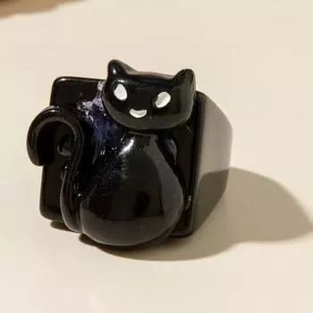 Halloween Creative Resin Spooky Pumpkin Ghost Ring Personality Dark Easter Ring Girl