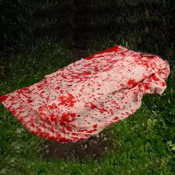 Halloween Creepy Cloth Spooky Table Cover Scary Gauze Decor for Yard Home Window