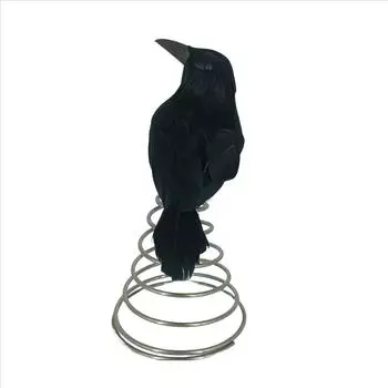 Halloween Crow Tree Topper Spooky Halloween Tree Ornaments Miniature Christmas Ornaments For Party Supplies One Size