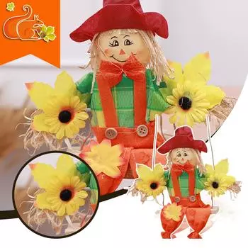 Материалы для украшения Хэллоуина, качели для пугала, подвесные украшения, детский сад, класс, коридор, фон, настенное украшение, реквизит или украшения