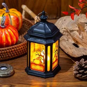 Halloween Decorations Children s Hand-held Pumpkin LanternsAtmosphere OrnamentsPendants Wind Lanterns Party Outfits Pumpkin