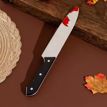 Halloween Decorative Props Simulated Horror Bloody Plastic Sharp Knives Prank DaggersDance Party Performance 31Cm long