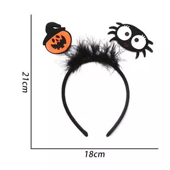 Halloween Dress Up Cos Funny Headband Evil Pumpkin Ghost Hair Hoop For Women Performance Po Props Skull Witch Hat Headwear