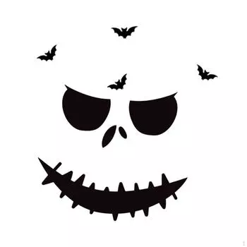 Halloween Felt Cloth Door Wall Sticker Decoration Decal Spooky Easily Install Style A