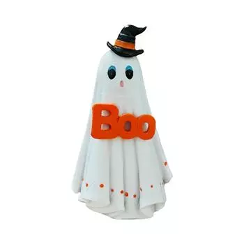 Halloween Figurine Garden Pumpkin Statue Spooky Sculpture With Witch Hats For Halloween Party Decorations One Size