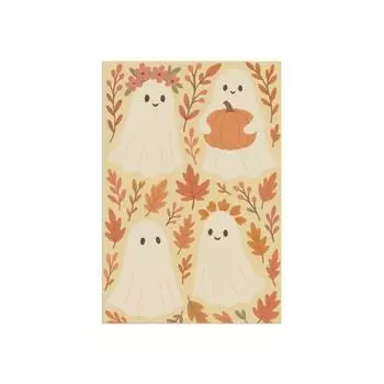 Halloween Flag 23*35in Ghosts Pumpkin Fall Autumns Small Yard Flags For Outside Vertical Farmhouses Holiday Decor One Size