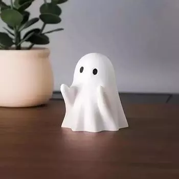 Halloween Ghost Figurine Cute Ghost Pen Holder for Desk Halloween Pencil Organizer White Ghost Pen Stand for Home Workspace Desktop Decoration Gifts