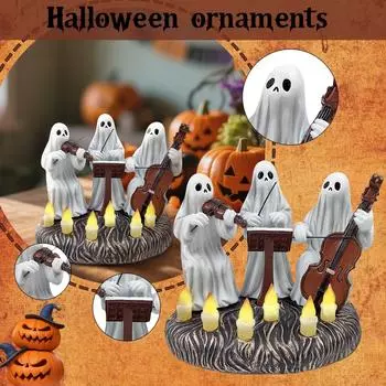 Halloween Ghost/ Wizard/ Resin Ghost/ Festival Atmosphere Decoration New Crafts Holiday Ornaments Decoration Table One Size