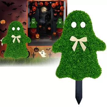 Halloween Ghosts Garden Decorations, Halloween Ghosts Yard Signs With Stake, Outdoor Decorations Signs For Lawns Decor Yard Garden Decor One Size