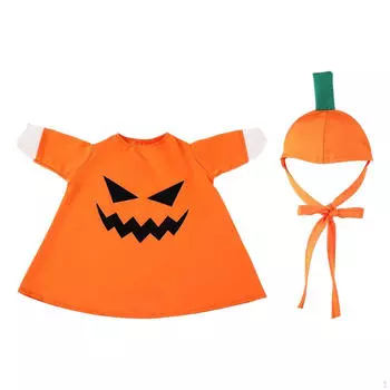 Halloween Goose Outfit Clothing Fits 23 Tall Statue Polyester Novelty Skirt with Hat Costume for
