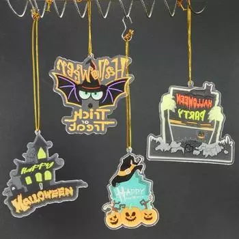 Halloween Hanging Decoration American Background Wall Pendant Halloween Eve Acrylic Door Tag Hanging