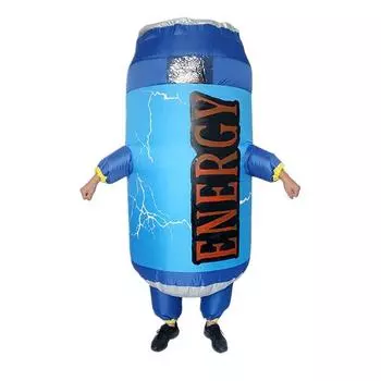 Halloween Inflatable Cosplay Costume Hamburger Fries Outfit Drink Cup Pary Fun 3