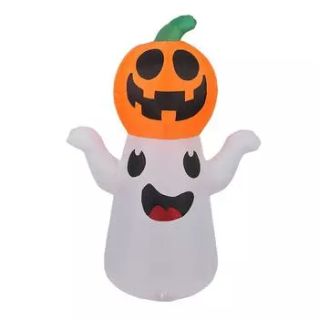 Halloween Inflatable Glowing Decoration Party Party Home Decoration Ornaments Easy To Install And Full Of Atmosphere One Size белый