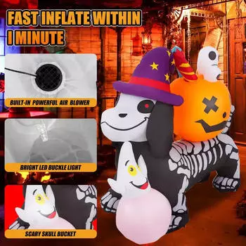 Halloween Inflatable Outdoor Yard Decoration Light up for Lawn Party Holiday
