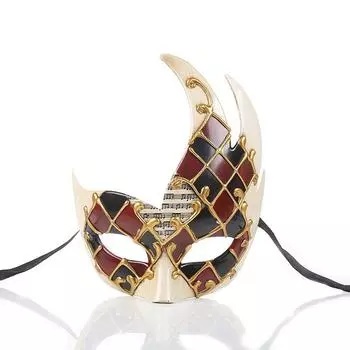 Маскарадная маска на Хэллоуин венецианская антикварная маска для глаз праздничная клетчатая маска для вечеринки One size