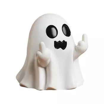 Halloween Middle Finger Ornament Cute Little Decorative Resin Crafts Home Gifts One Size