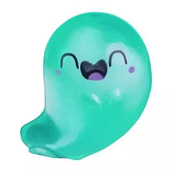 Halloween Mini Ghost Figures with Box Miniature Glow-in-The-Dark Ghost Figurine Luminous Tiny Ghost Toy for Home Party Decor E