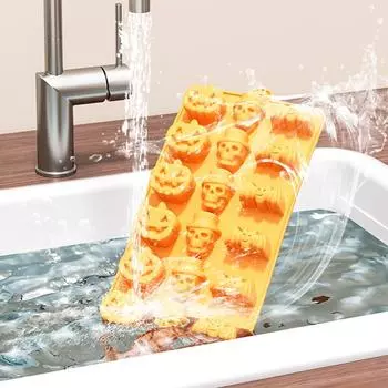 Halloween Molds Nonstick Halloween Silicone Pumpkin Cake Pan Chocolate Cupcakes Bat Skull Pumpkin Shape For Kitchen Baking Mold