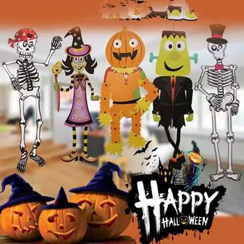 Halloween Paper Diy Pendant Ghost Three-dimensional Vampire Hanging Decoration 1