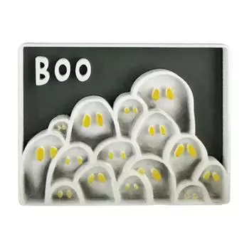 Halloween Picture Frame 3D Printed Ghost Photo Frame Ornaments for Living Room Kids Room Bedroom Halloween Party Decor A