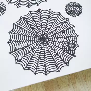 Halloween Placemat Black Hollow Insulation Non-slip Pvc Placemat Decorative Mat M чёрный