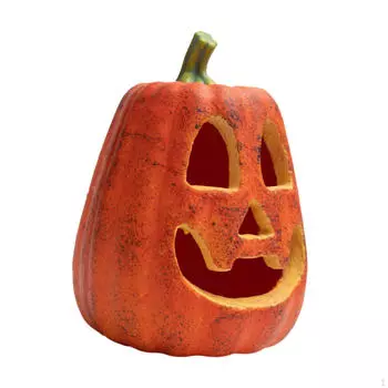 Halloween Pumpkin Light Decorative Figurine Decor Garden Statue LED Lamp for Porch