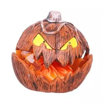 Halloween Pumpkin Light Extendable Talking Pumpkin Lantern Scary Mouth Open Pumpkin Decoration with Lights And Sound for Porch Patio Indoor Outdoor A