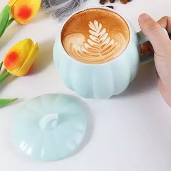 Halloween Pumpkin Mugs Coffee Cup Harvest Festival Drinks Water Coffee Cup Ceramic Breakfast Milk Mug Thanksgiving Gift 400ml