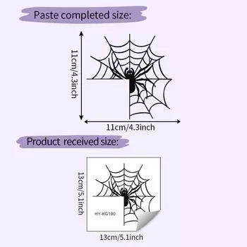Halloween Pvc Spider Wall Decal Art Sticker For Home Office And Room Decoration