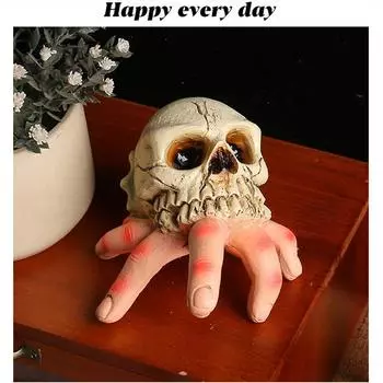Хэллоуин Смола Череп Рука Страшный Двор Украшение Раковина Призрак Рука Пародия Украшение