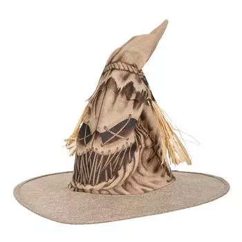 Halloween Scarecrow Hat Straw Witch Hat Halloween Party Cosplay Costume for Men Women Dress Up Accessory хаки