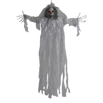Halloween Scary Yard Decoration Clown Glowing With Scary Sounds And Glowing Eyes Outdoor Bar Haunted House Party Props One Size
