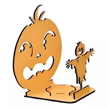 Halloween Shadow Candle Holder Funny Shadow Stand Candlestick with Witch Skeleton Pumpkin Cat Silhouette Holiday Table Centerpiece for Home Party A