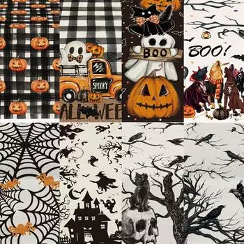 Halloween Skeleton Pumpkin Ghost Spider Kitchen Table Flag Indoor Outdoor Home Party Table Decoration