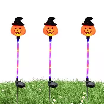 Halloween Skull Pathway Lights 3D LED Skeleton Halloween Lamp Halloween Ghosts Pathway Light for Garden Patio Yard Pathway Grave B