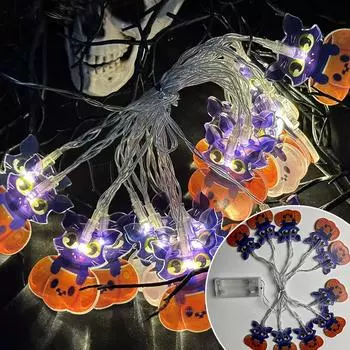 Halloween String Lights Ghosts For Home Decor Indoor Party Holiday 59inch One Size