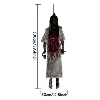 Halloween Suspending Corpse Ghost Monster Ghost Shadow Window Sticker Spooky Glass Halloween Party Decor Electrostatic Sticker