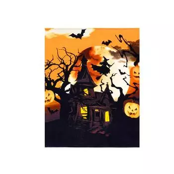 Halloween Throw Blanket Witch Soft Plush Cozy Flannel Halloween Blanket Decoration For Party Sofa Bed Living Room One Size белый