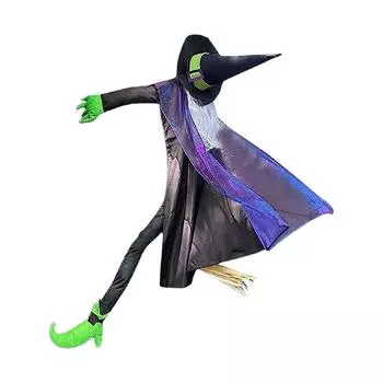 Halloween Tree Climbing Witch LED Light Glowing Tree Climbing Witch Hugging Tree Witch Party Decoration Props One Size