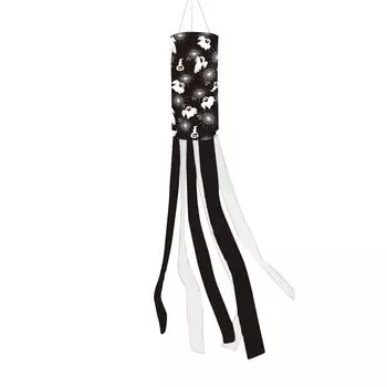 Halloween Wind Tube Flag, FunnyGhost Wind Tube Flag, Outdoor Courtyard Decoration Halloween Flag One Size