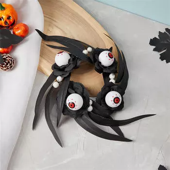 Венок на Хэллоуин Искусственные венки Домашний декор Внутреннее висение на входной двери Снаружи для 24 cmx9 cm