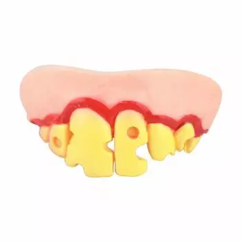 Hallowmas Tricks Игрушка Отвращение Уродливый Протез Ложные Гнилые Зубы Модель Зуба One Size