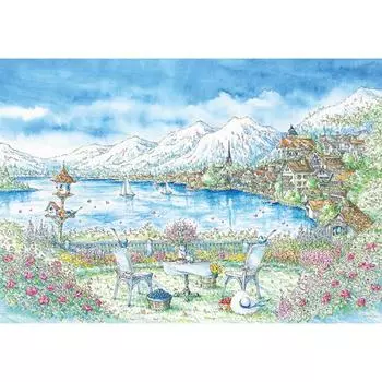 Hallstatt (mini) jigsaw puzzle illustration 2000 pieces, popular Korean puzzle