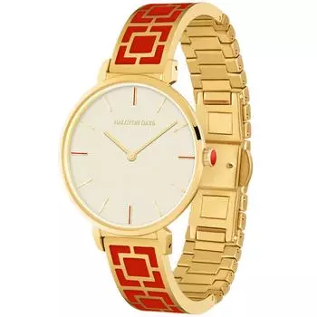 [Halsion Days] Watch Maya HD4012 Women s Red x Gold [Item]