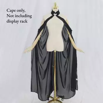 Halter Tulle Chiffon Cape Halloween Elegant Cloak Women Shawl Cosplay Costume