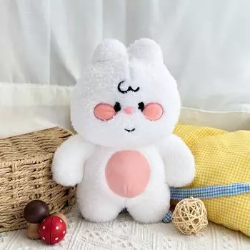 Halu Bear Doll Plush Doll Cute Soft Bear Doll on The Bed Pillow Grab Machine Doll 24cm