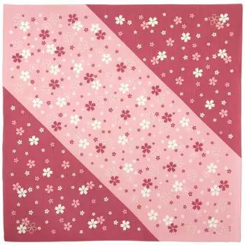 Hama pattern large cloth cherry blossom pink (furoshiki 90cm)