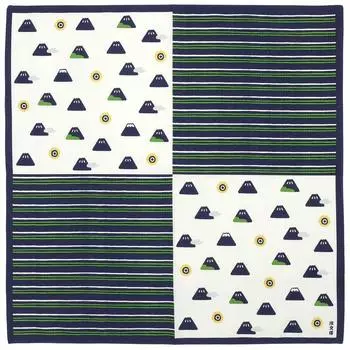 Hama pattern small cloth Fuji weather con (furoshiki 50cm) Mt.